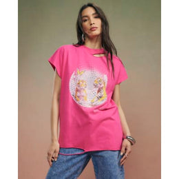Pink Year Zero Tiger Boyfriend Fit T-Shirt