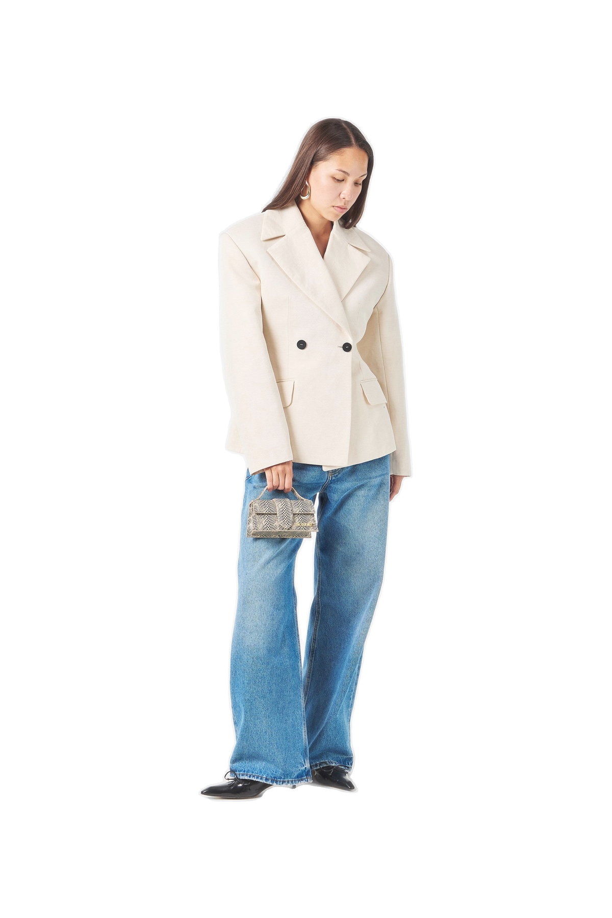 Plain Leather Le Bambino Crossbody Bag