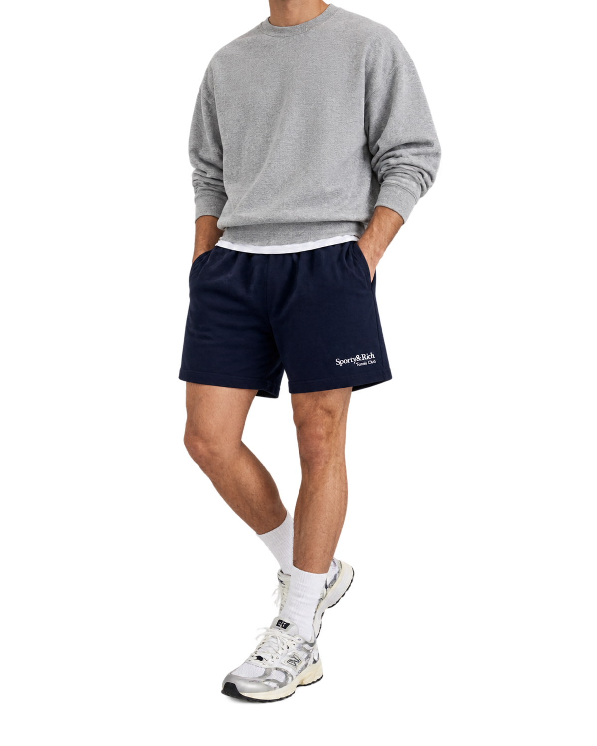Play Tennis Gym Short - Navy/White