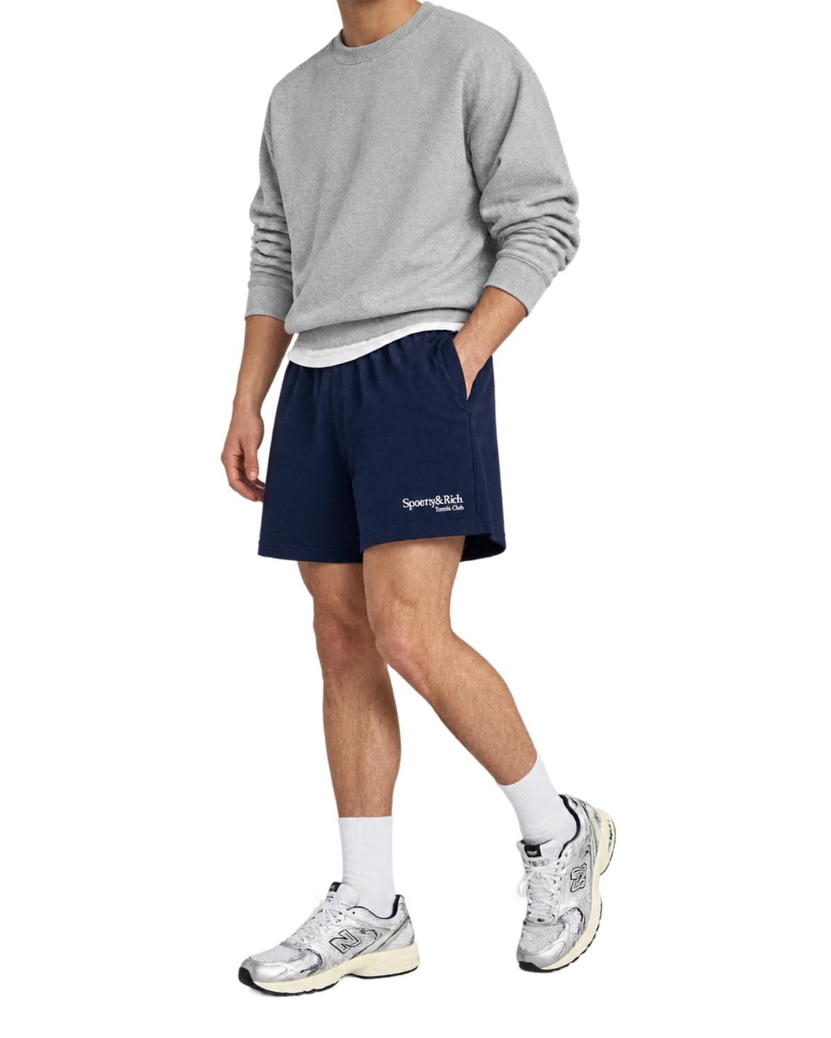 Play Tennis Gym Short - Navy/White