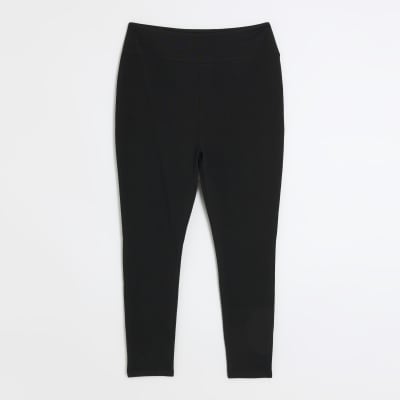 Plus black high waisted leggings