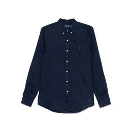Polo Ralph Lauren Blue Button-Down Shirt with Pony Motif