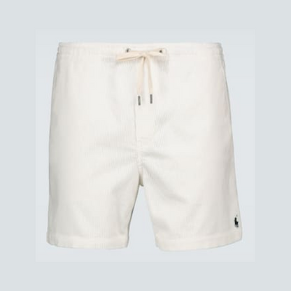 Corduroy drawstring shorts