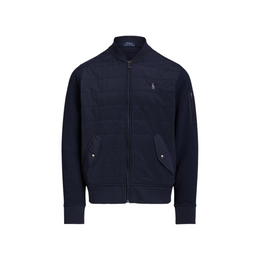 Double Knit Quilted Bomber Jacket