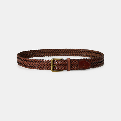 Men's Smooth Weave Leather Belt