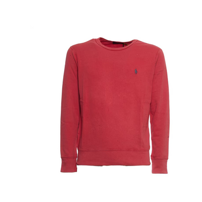 Polo Ralph Lauren Red Spring Sweatshirt with Embroidered Pony