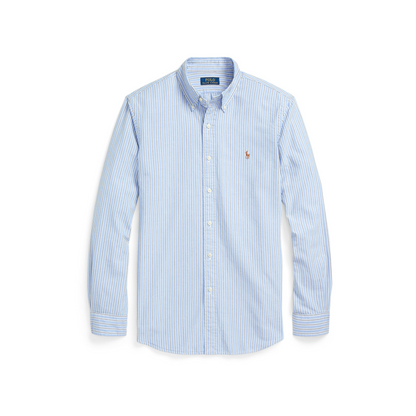 Striped Knit Oxford Shirt