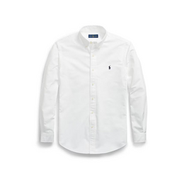 Polo Ralph Lauren White Long Sleeve Shirt Custom Fit