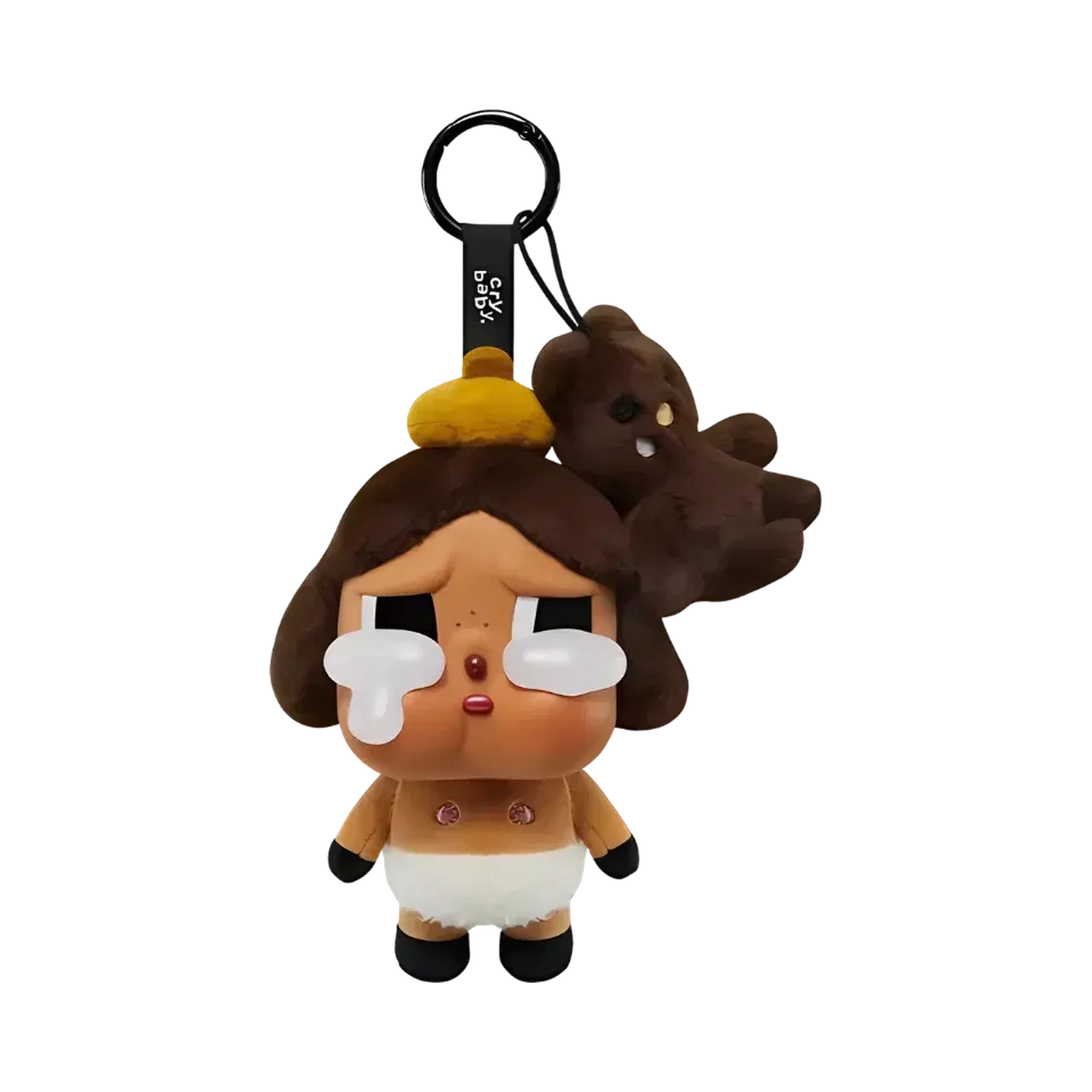 Pop Mart CryBaby Crying Again Series Baby Brown (Secret Edition) Vinyl Face Plush