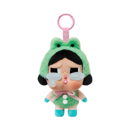 Pop Mart CryBaby Crying Again Series What A Frog Vinyl Face Plush