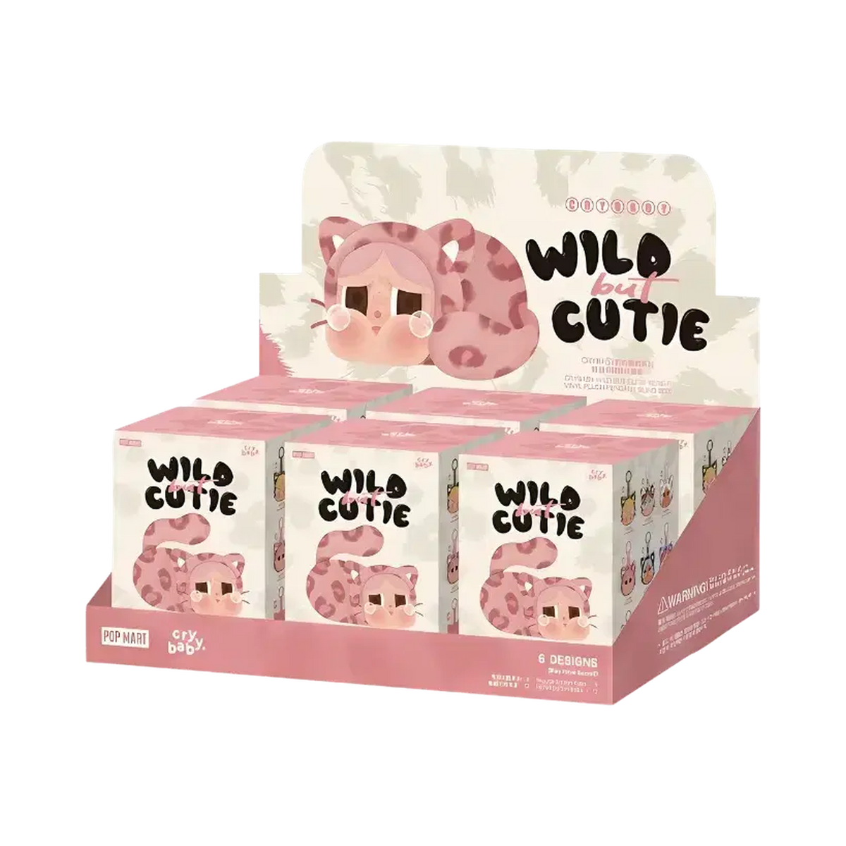 Pop Mart CRYBABY Wild but Cutie Series Vinyl Plush Pendant Sealed Case (6 Blind Box)