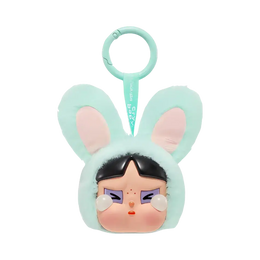 Pop Mart CRYBABY x Powerpuff Girls Series Bunny Buttercup Vinyl Face Plush