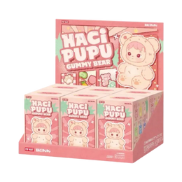 Pop Mart HACIPUPU Gummy Bear Series Vinyl Plush Pendant Sealed Case (6 Blind Box)