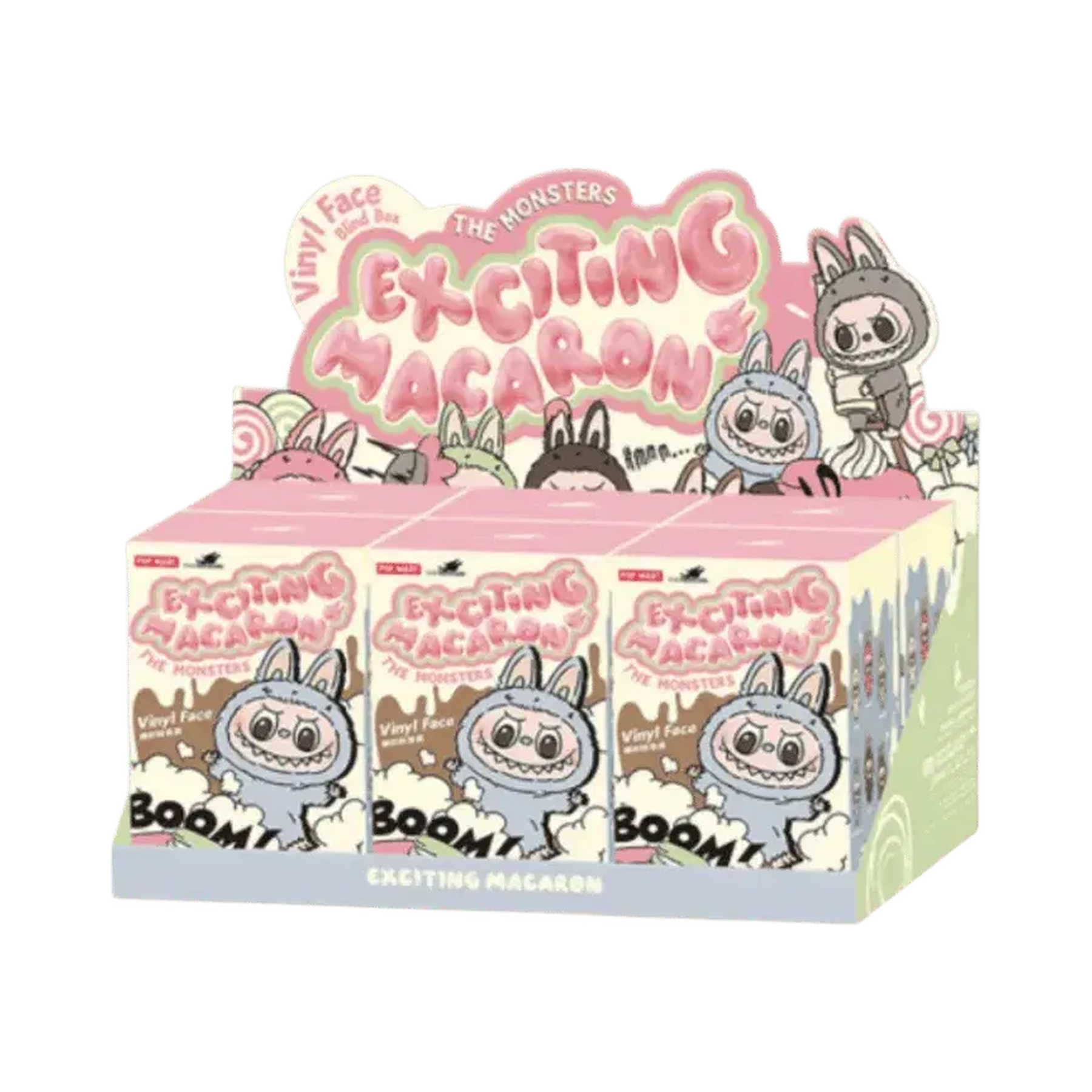 Pop Mart Labubu The Monsters Tasty Macarons Vinyl Face Sealed Case (6 Blind Boxes)