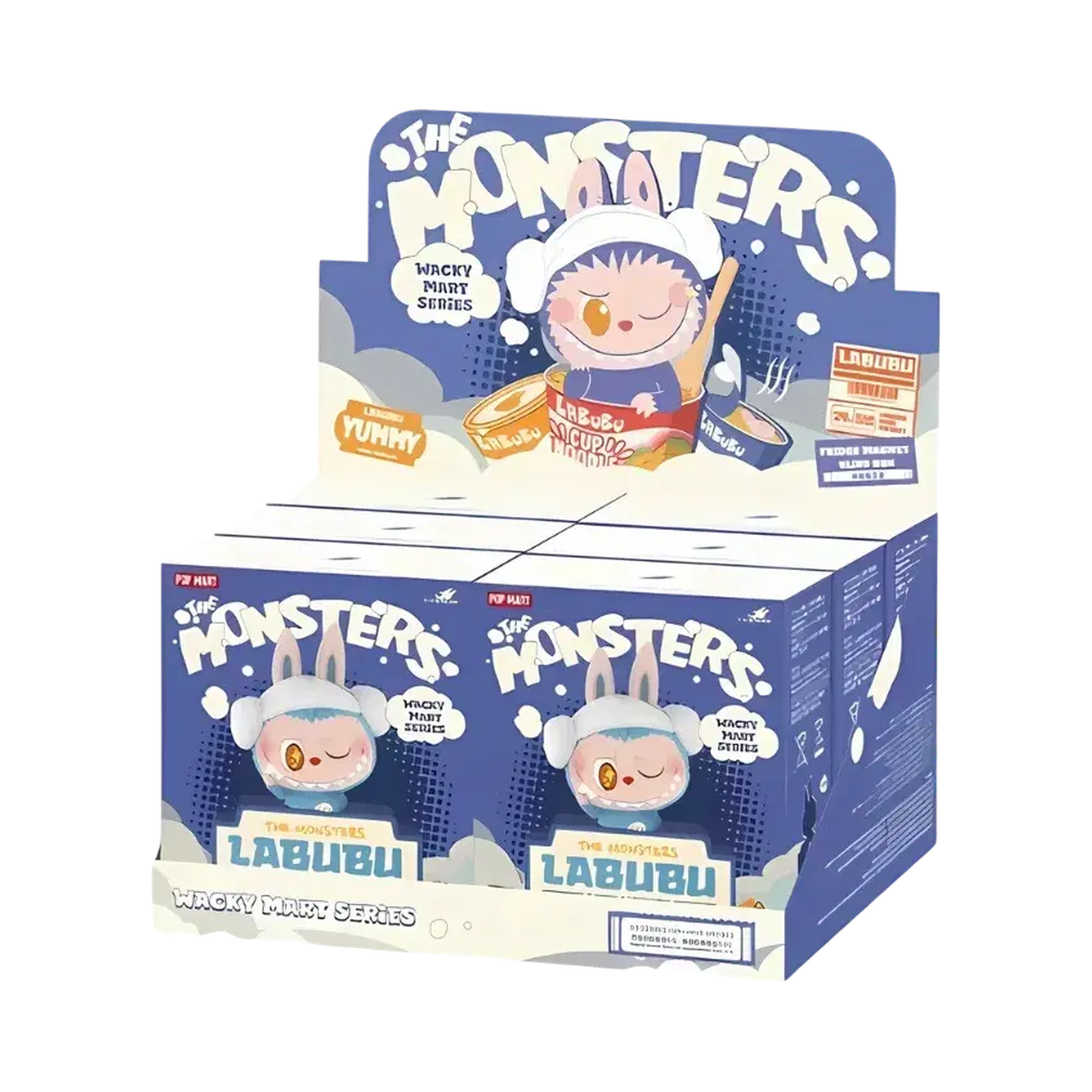 Pop Mart Labubu The Monsters Wacky Mart Series Fridge Magnet Sealed Case (6 Blind Box)