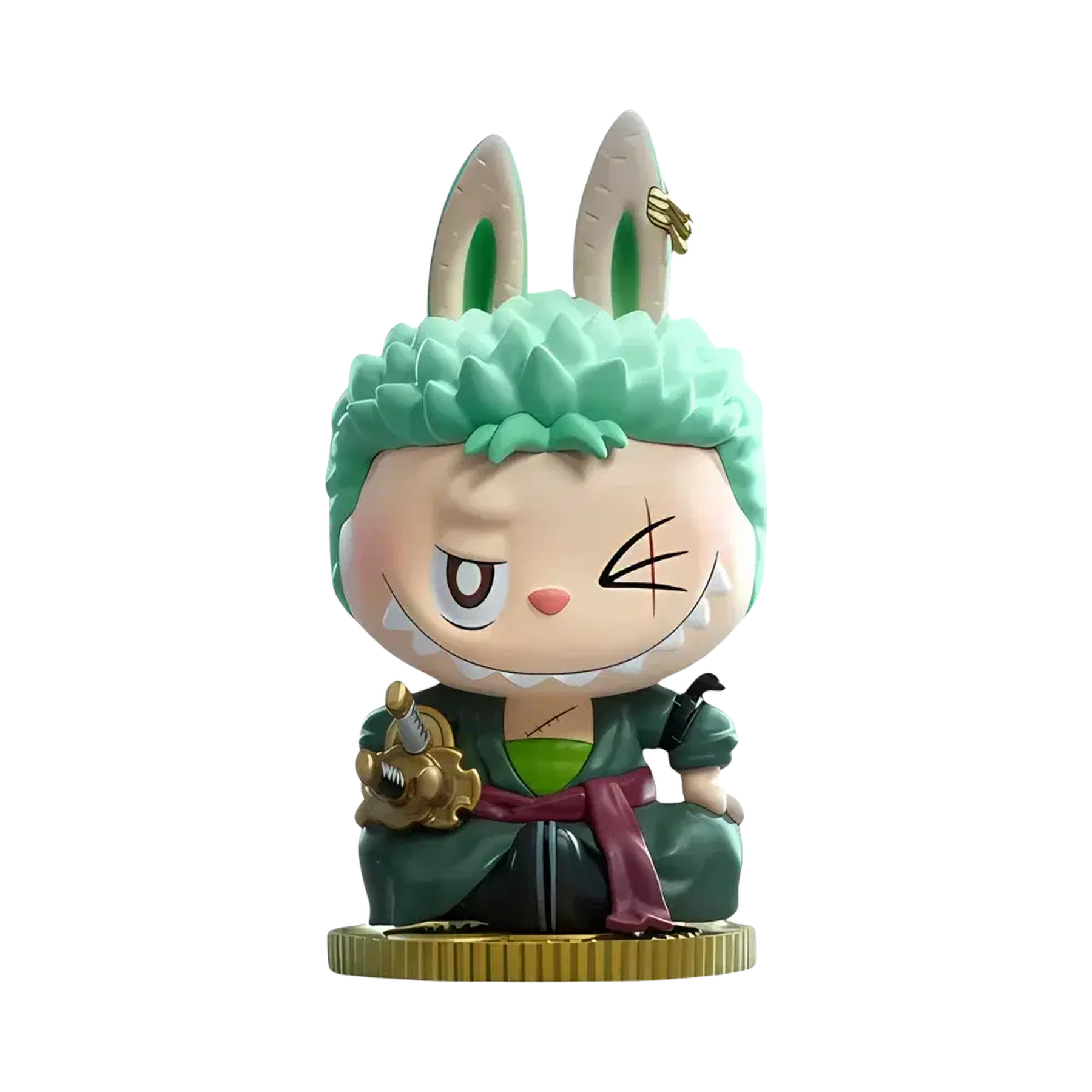 Pop Mart Labubu The Monsters x One Piece Series Roronoa Zoro Figure