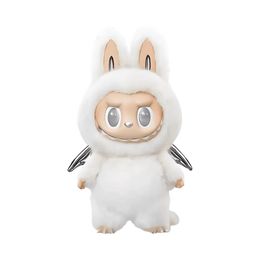 Pop Mart The Monsters Labubu Zimomo Angel in Clouds Figure + Tote Bag
