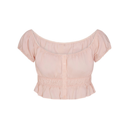 Poplin Apparel Off the Shoulder Top