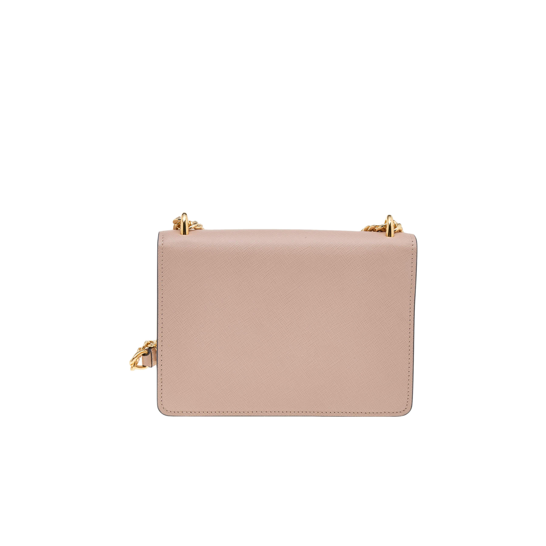 Prada Beige Saffiano Leather Flap Shoulder Bag
