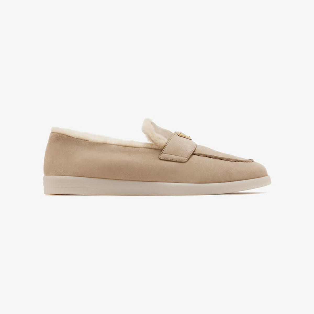 Prada Beige Suede loafers