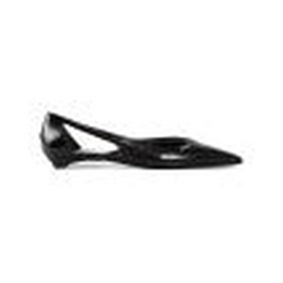 Prada Black Glossy Pointed-Toe D'Orsay Flats