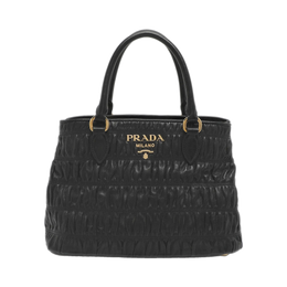 Prada Black Nappa Gaufre Leather Tote