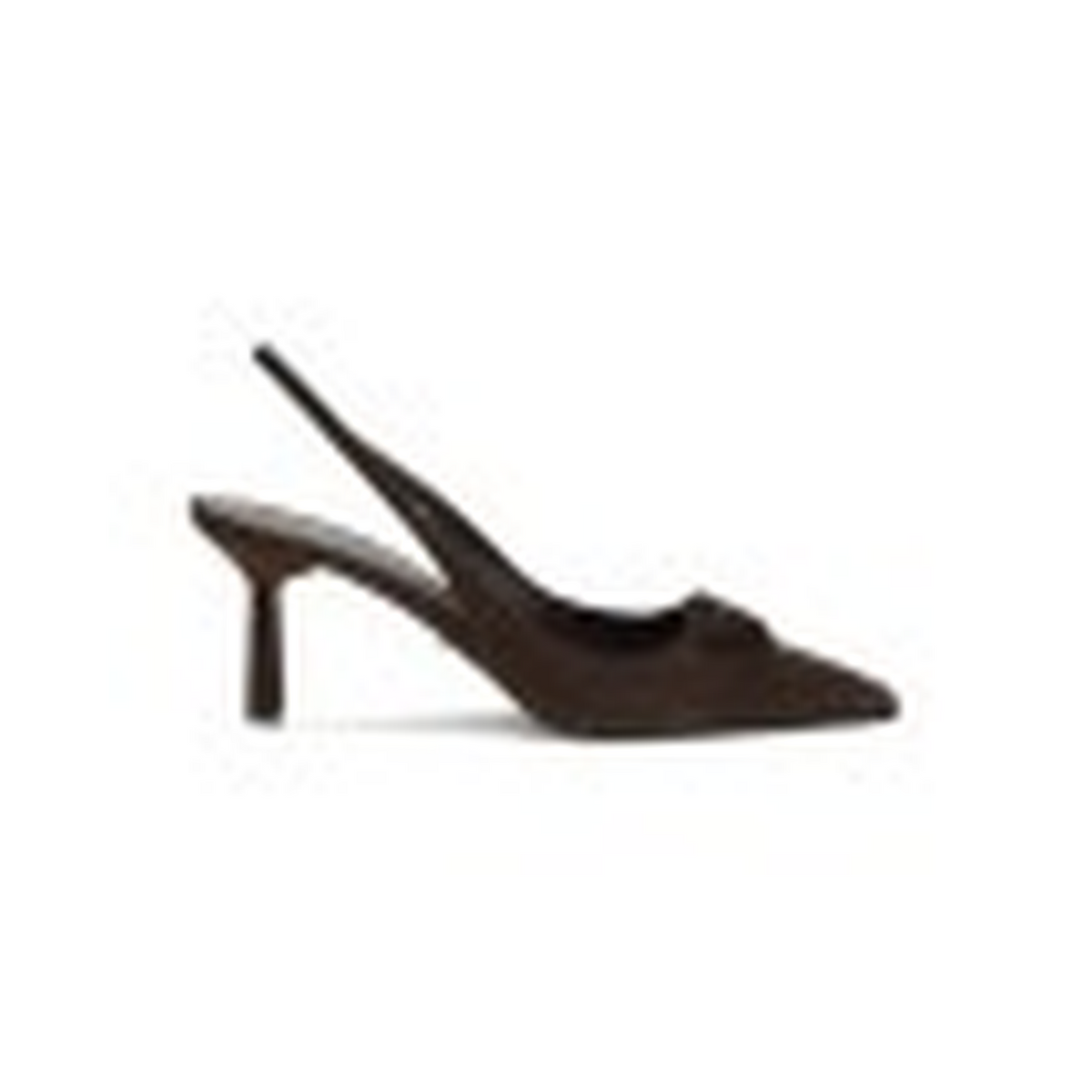 Prada Brown Suede Pointed-Toe Slingback Heels