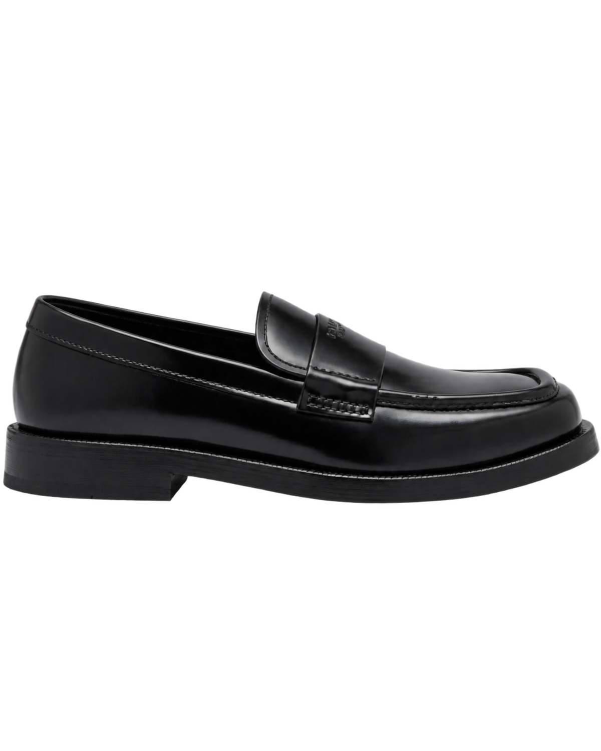Prada Brushed leather loafers