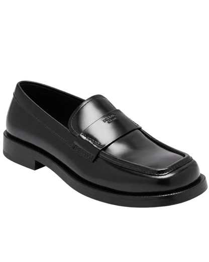 Prada Brushed leather loafers
