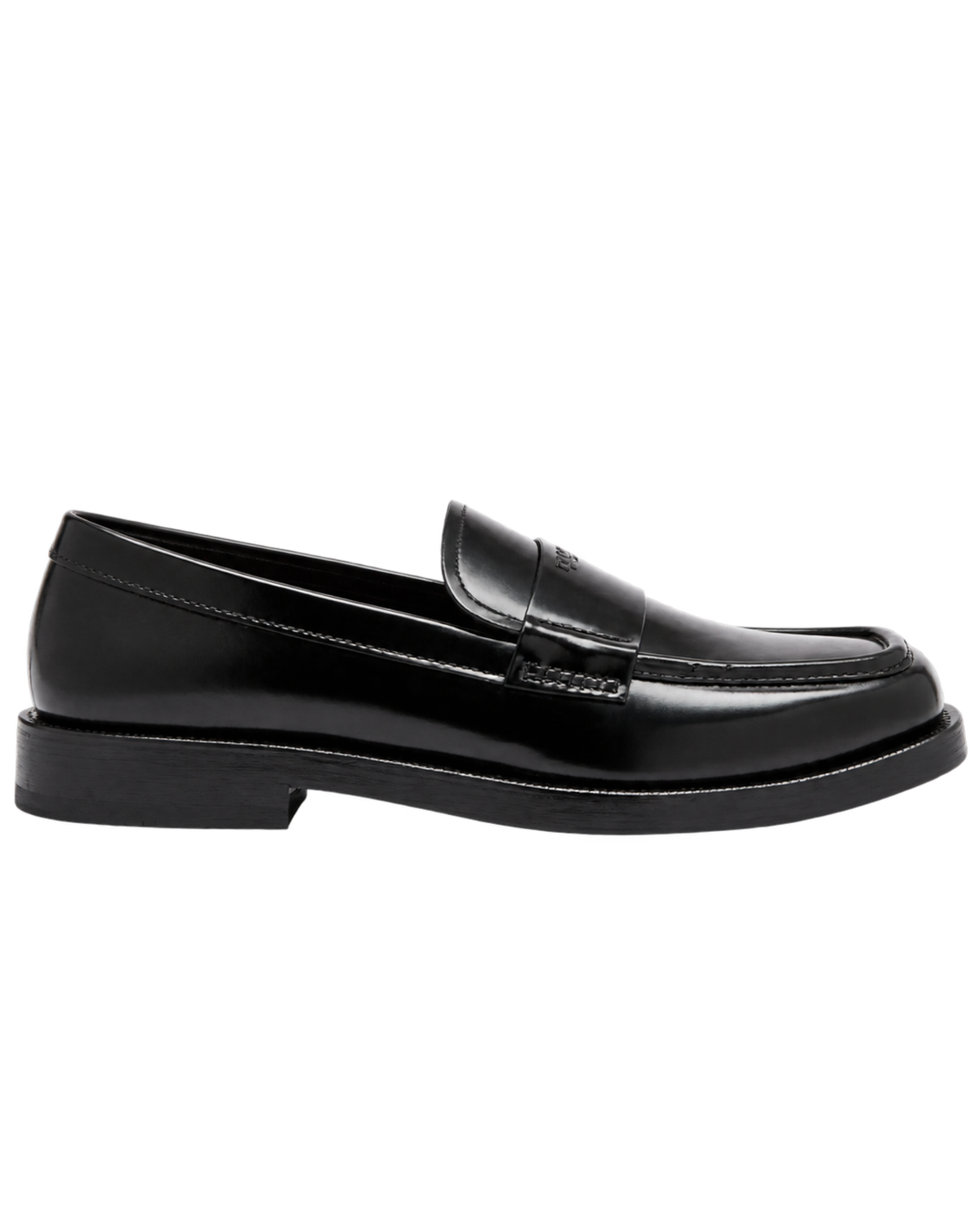 Prada Brushed leather loafers