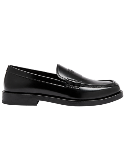 Prada Brushed leather loafers