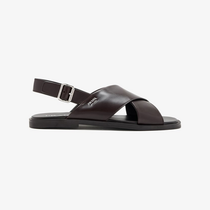 Prada Crisscross leather sandals