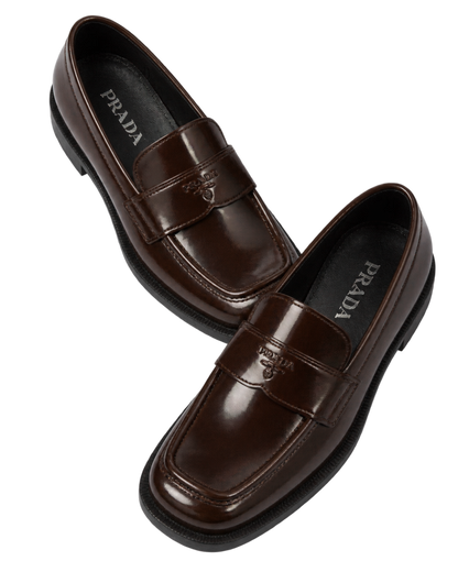 Prada Loafers in Brushed Leather