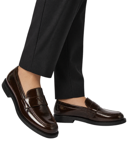 Prada Loafers in Brushed Leather