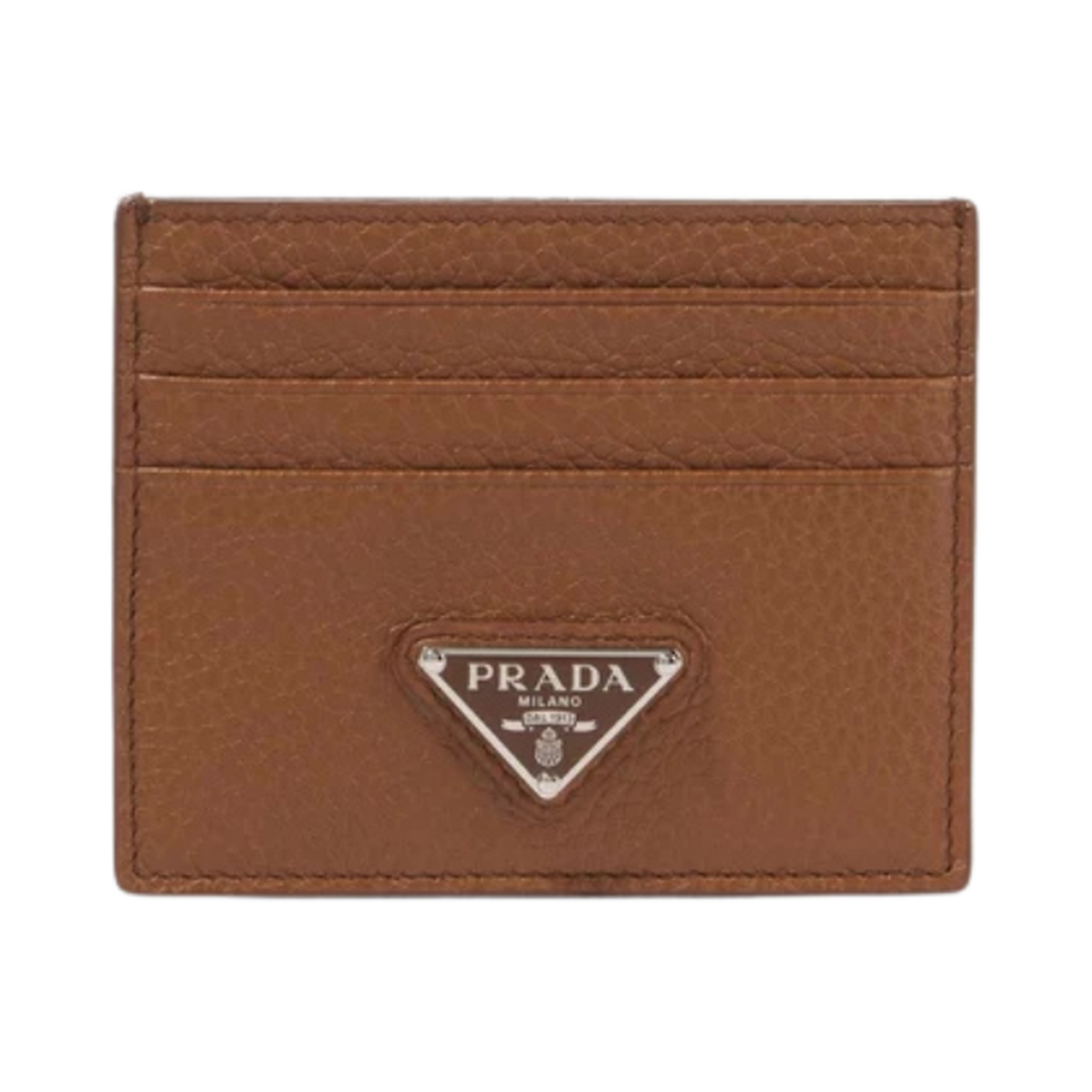 Prada Logo leather card holder