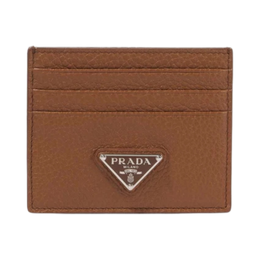 Prada Logo leather card holder