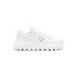 Prada Monolith White Leather Chunky Sole Sneakers