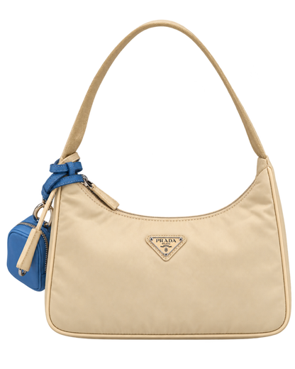 Prada Re-Edition 2000 Cream Nylon Bag