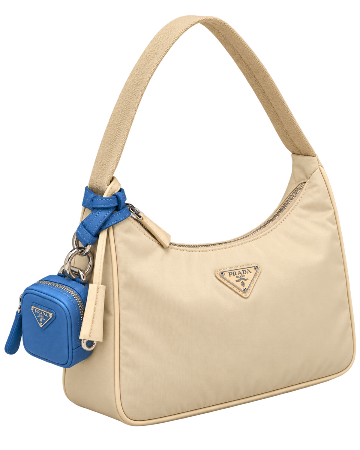Prada Re-Edition 2000 Cream Nylon Bag