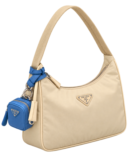 Prada Re-Edition 2000 Cream Nylon Bag