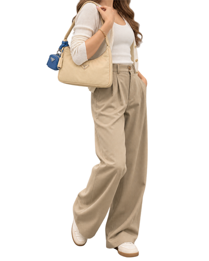 Prada Re-Edition 2000 Cream Nylon Bag