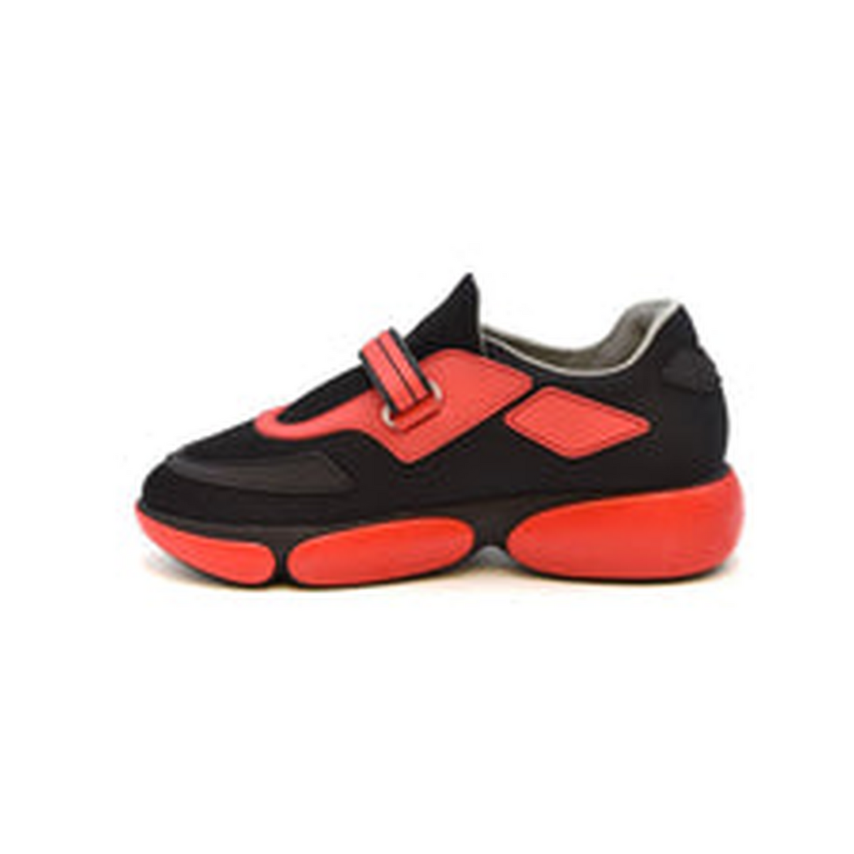 Prada Red & Black Neoprene Sneakers
