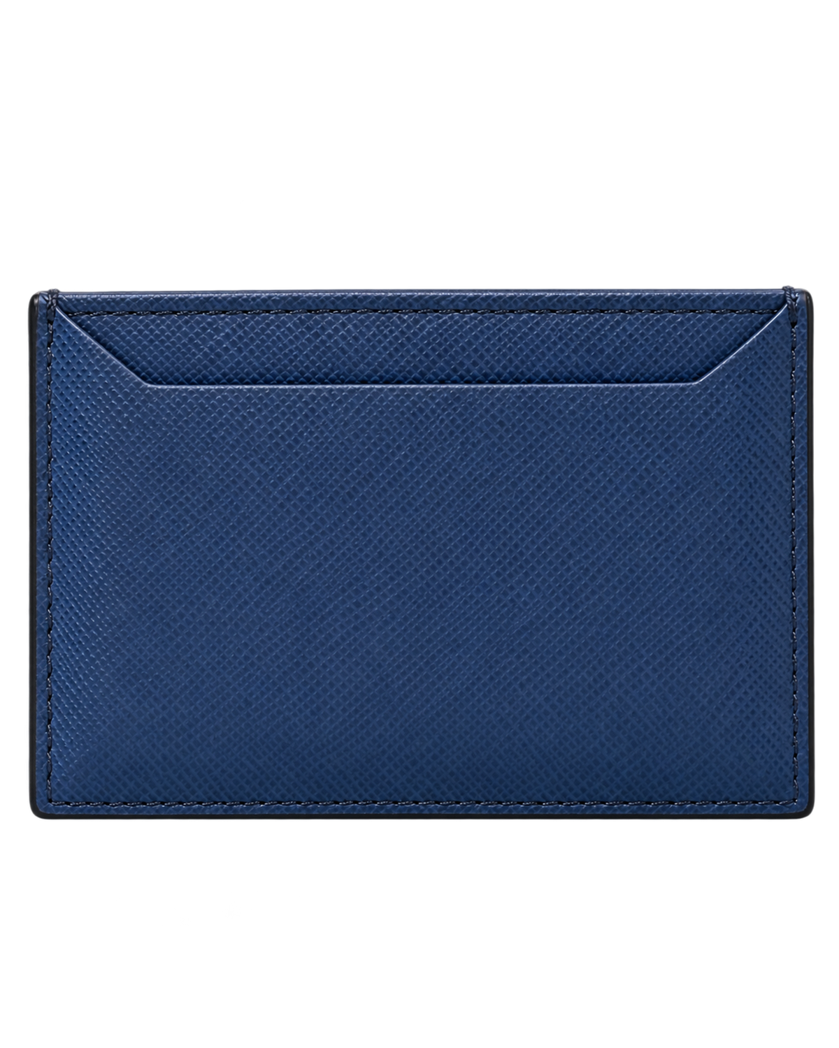 Prada Saffiano Card Case Bleuette