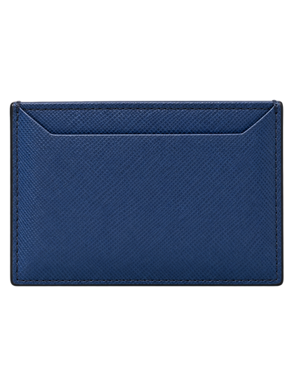 Prada Saffiano Card Case Bleuette