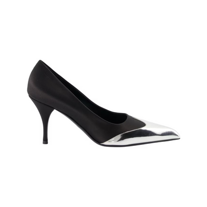 Prada Satin and leather pumps