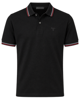 Prada short-sleeved piqué polo shirt