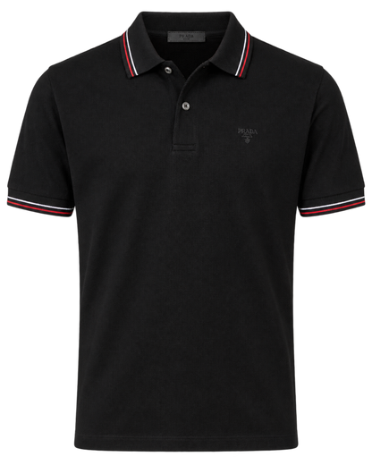 Prada short-sleeved piqué polo shirt