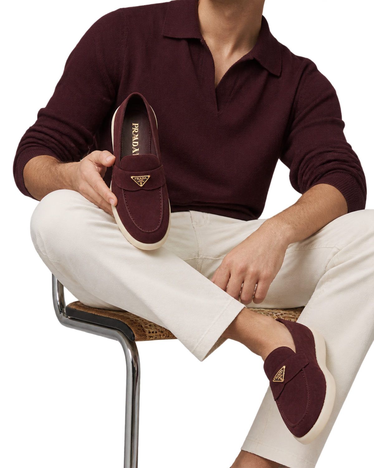 Prada Suede loafers