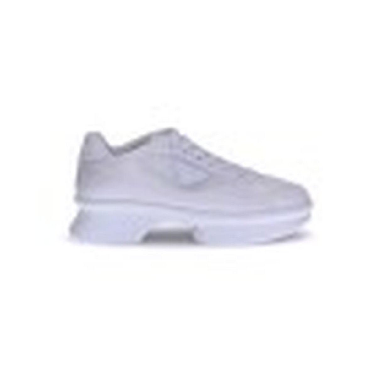 Prada White Leather Low-Top Chunky Sneakers