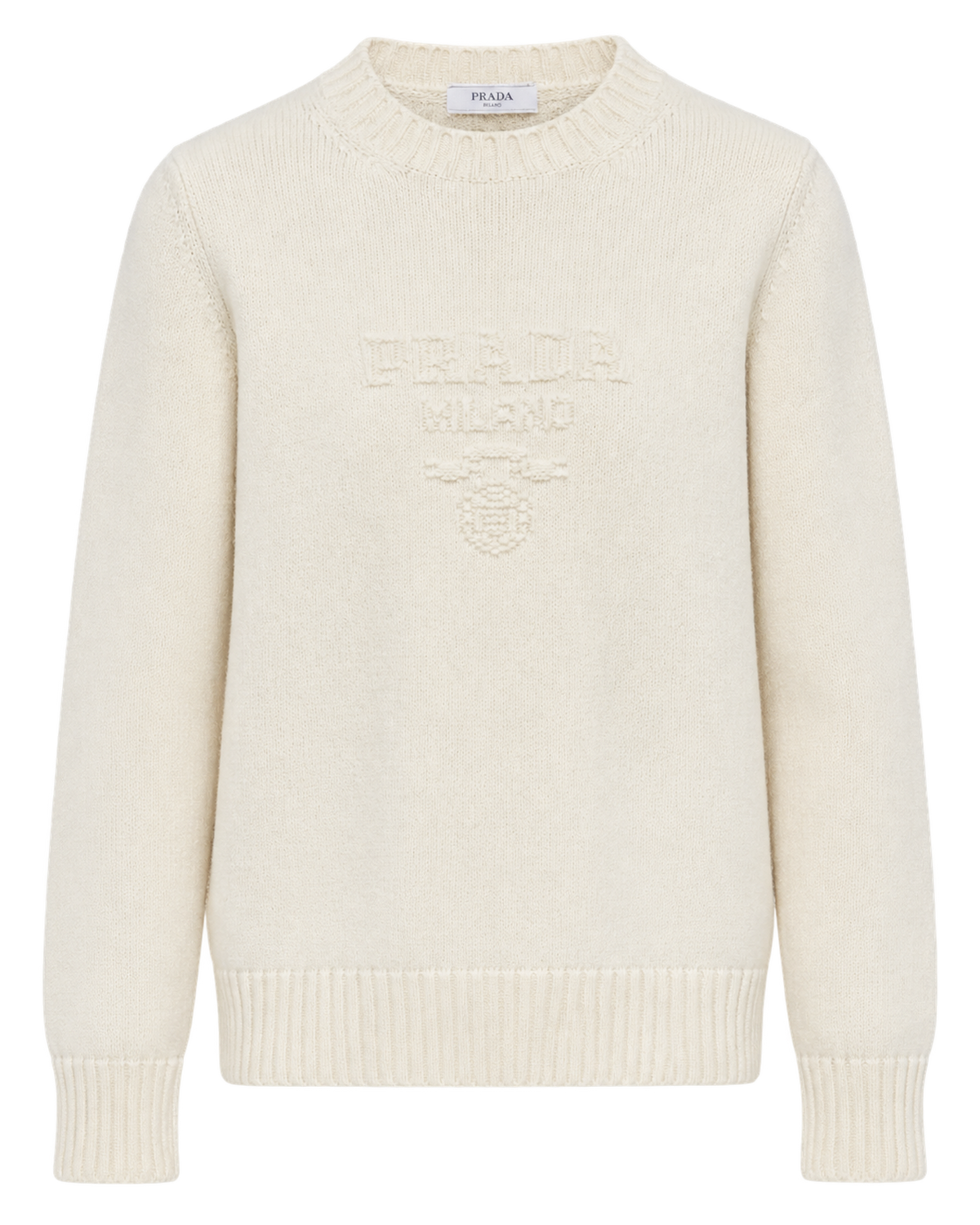 Prada wool and cashmere crew-neck sweater